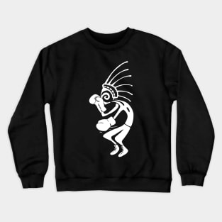 Kokopelli boxer white Crewneck Sweatshirt